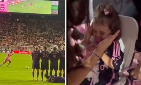 Una bebé recibió un pelotazo de Lionel Messi cuando el partido estaba a punto de finalizar. Una bebé recibió un pelotazo de Lionel Messi cuando el partido estaba a punto de finalizar.