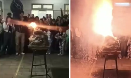 Hay otra mujer que también se encuentra en grave estado. La explosión se originó por la detonación de un artefacto que simulaba un volcán. Hay otra mujer que también se encuentra en grave estado. La explosión se originó por la detonación de un artefacto que simulaba un volcán.