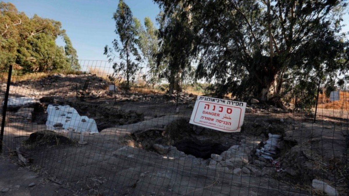 Los restos de la ciudad b&iacute;blica.