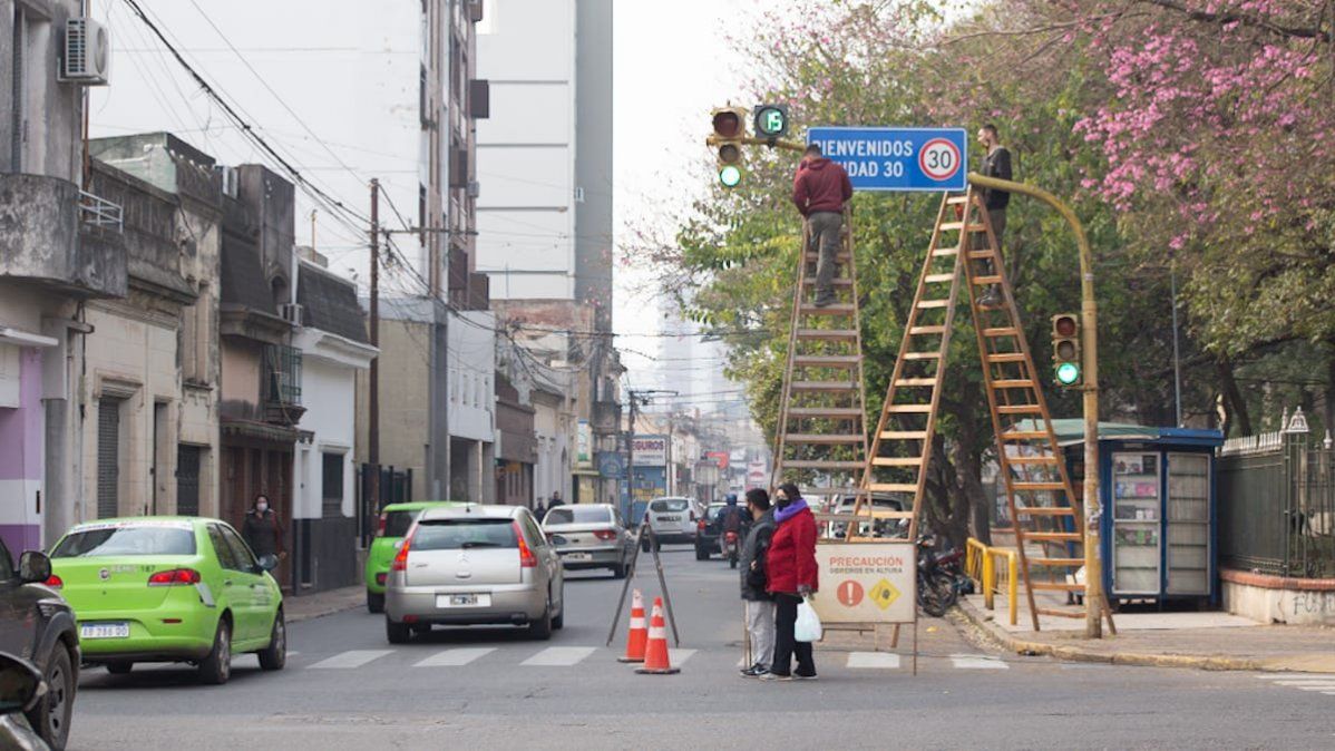 Santa Fe ya tiene sus carteles de Ciudad 30.&nbsp;