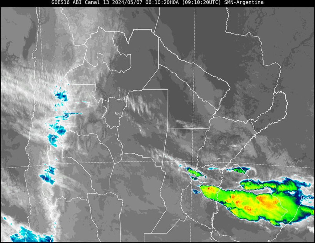 Imagen satelital de la provincia de Santa Fe. Imagen satelital de la provincia de Santa Fe.