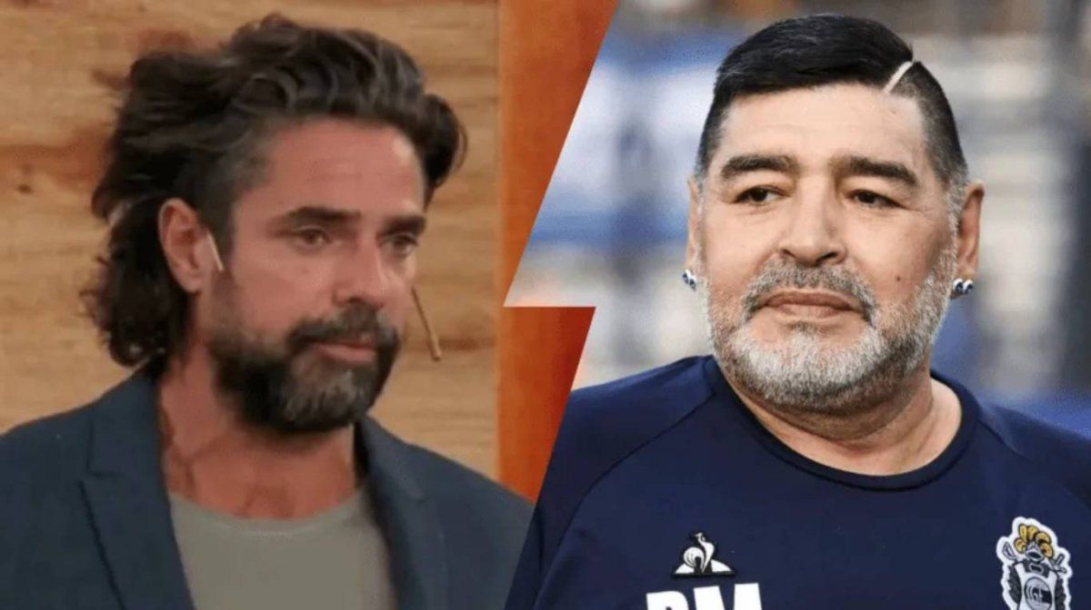 Luciano Castro vivió un día de terror por culpa de Diego Maradona.