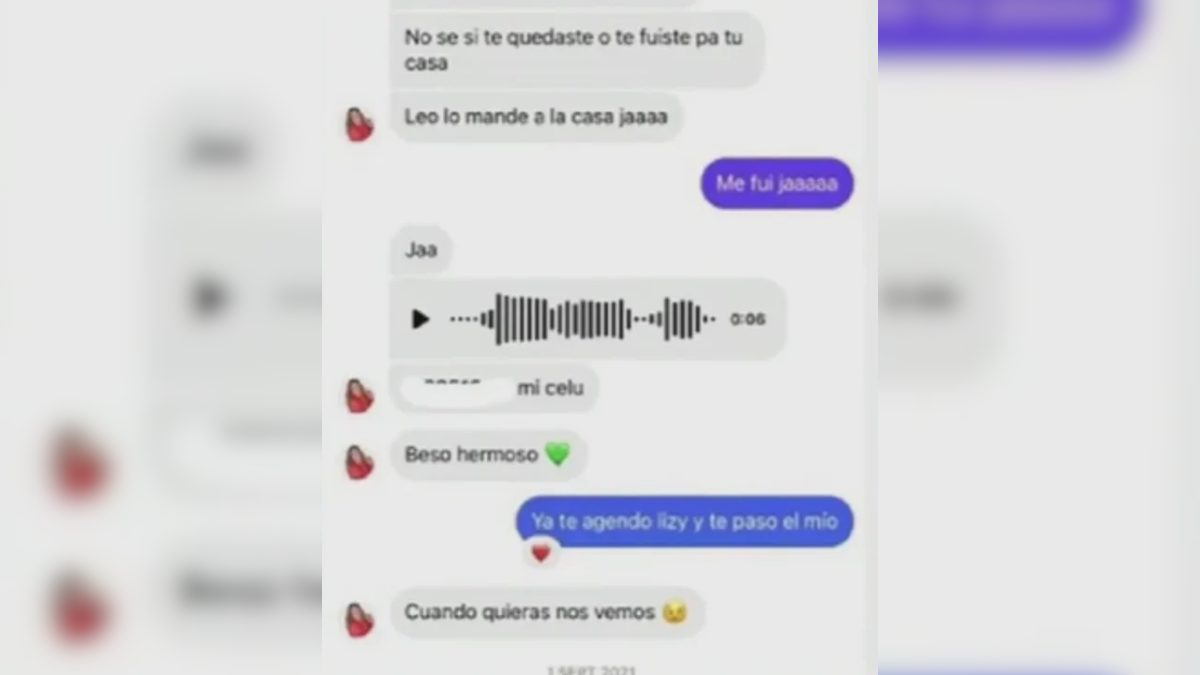 “Beso, hermoso”: trascendieron los chats de Lizy Tagliani con el ex novio de Marcela Tauro “Beso, hermoso”: trascendieron los chats de Lizy Tagliani con el ex novio de Marcela Tauro
