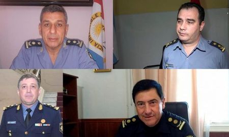 Cuatro de los cinco policías investigados fueron jefes de la fuerza: José Jorge Pérez, Juan Pablo Bengochea, Fabián Forni y Javier Gorosito