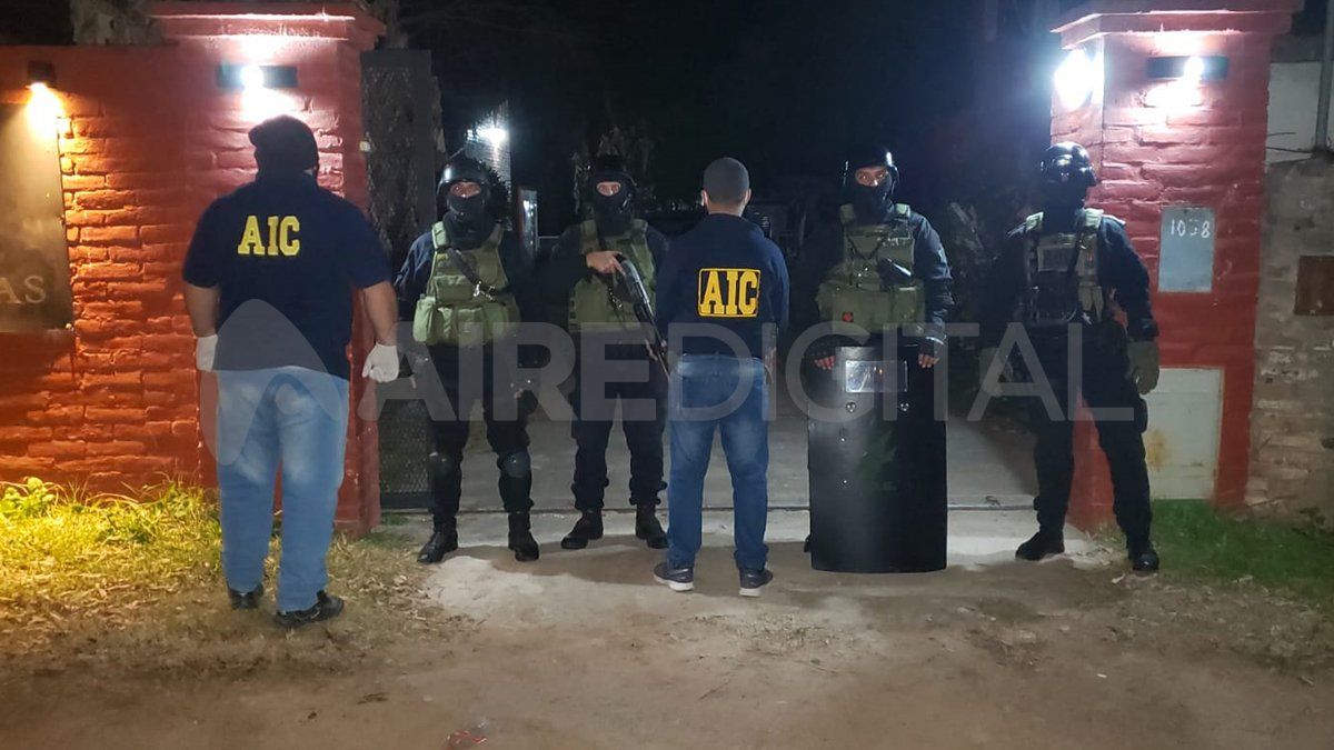 Un complejo de cabañas fue allanado en el marco de la investigación por el crimen de Leguizamón.&nbsp;