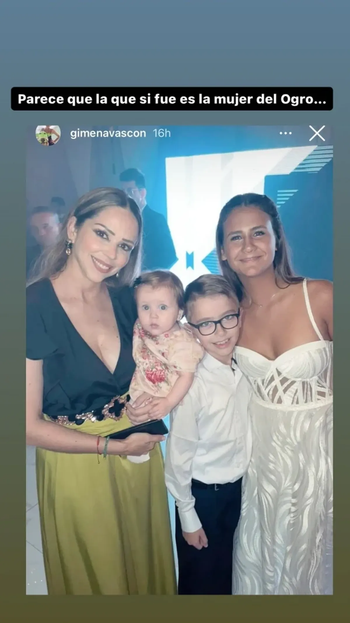 La mujer del Ogro Fabbiani asistió a los 15 de Uma.