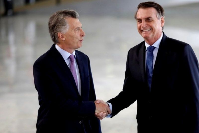 Mauricio Macri se reúne con el presidente de Brasil Jair Bolsonaro en la Casa Rosada