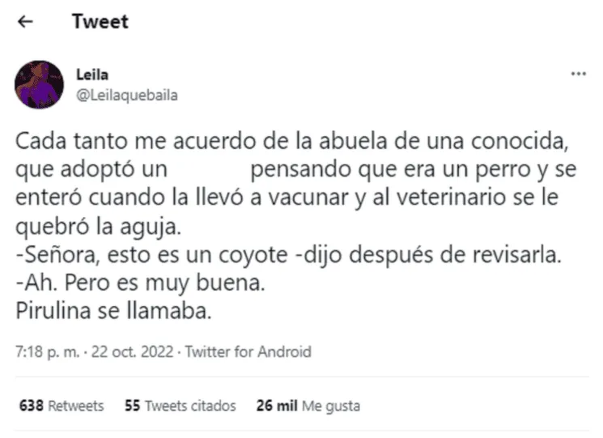 El tuit que se volvió viral.