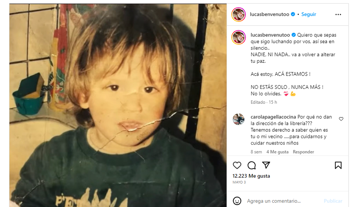 El mensaje de Lucas Benvenuto tras la demanda de Jey Mammon en su contra. El mensaje de Lucas Benvenuto tras la demanda de Jey Mammon en su contra.