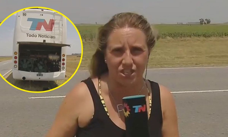 Un equipo de Todo Noticias quedó varado en la ruta antes de salir al aire: El sol me está quemando Un equipo de Todo Noticias quedó varado en la ruta antes de salir al aire: El sol me está quemando
