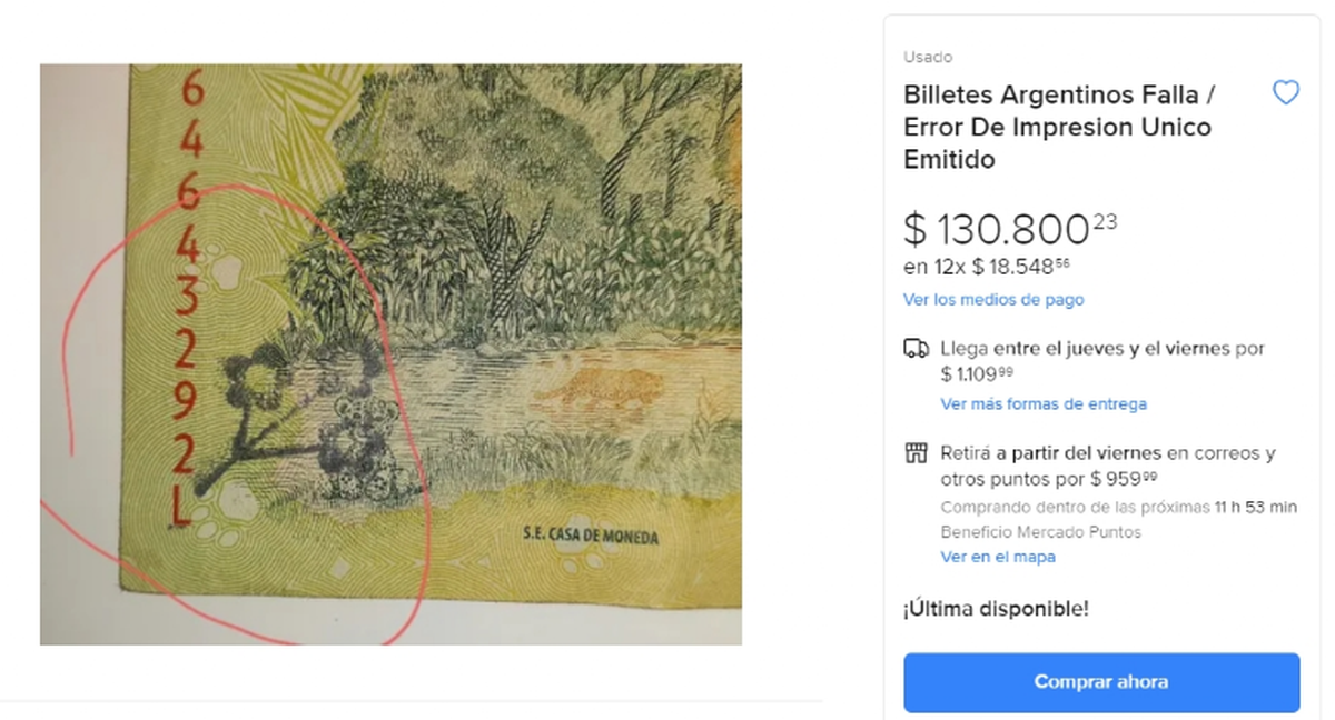 PUBLICACIÓN EN MERCADO LIBRE.