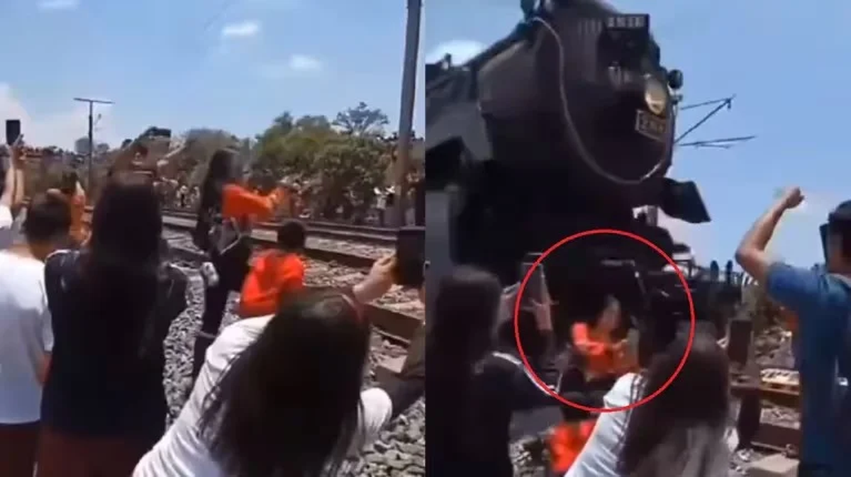 Una mujer fue desnucada por una locomotora, en un intento de selfie debido a su cercanía a las vías. Una mujer fue desnucada por una locomotora, en un intento de selfie debido a su cercanía a las vías.