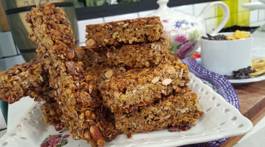 Barritas de cereal, semillas y frutos secos