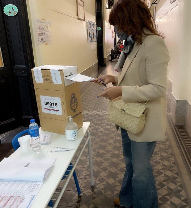 Anamá Ferreira votó por una Argentina mejor, según dijo.