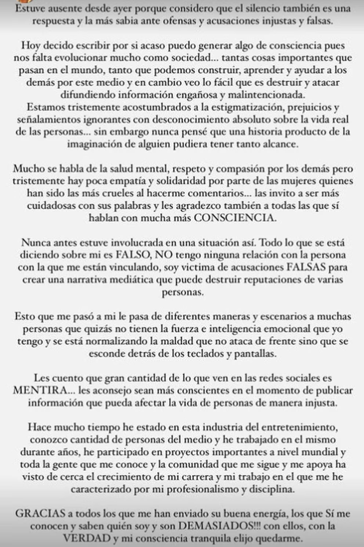 Valeria Duque se defendió de las acusaciones que la señalaban como la tercera en discordia entre Rauw Alejandro y Rosalía.