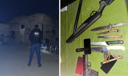 Gran cantidad de arma incautadas por la Policía de Investigaciones en San Justo Gran cantidad de arma incautadas por la Policía de Investigaciones en San Justo