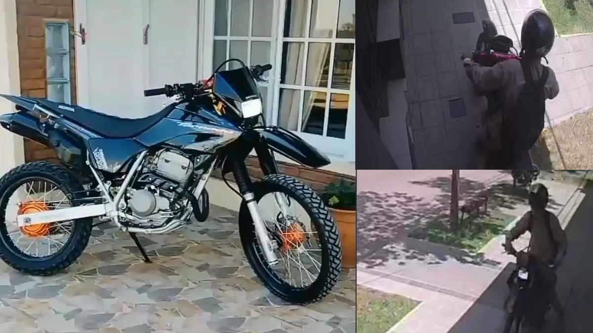 La moto Honda Tornado 250 robada está personalizada.