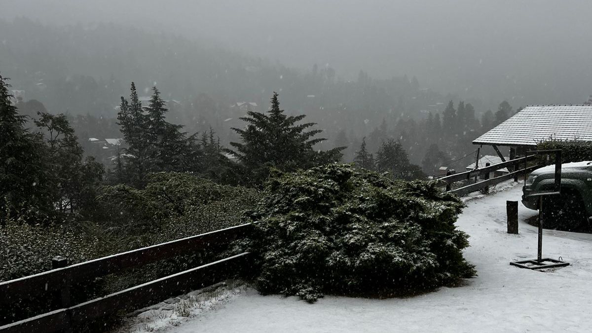 Nevó en las sierras de Córdoba este inicio de la primavera.