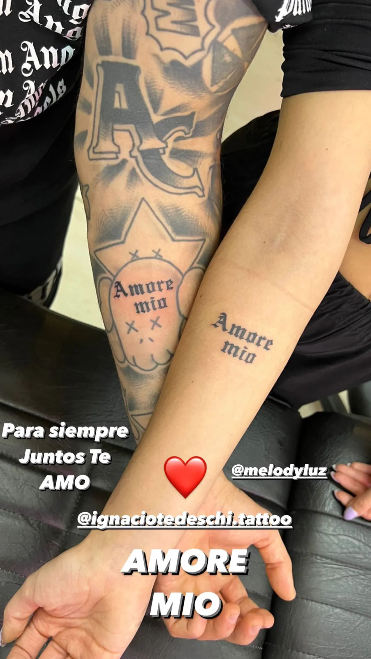Alex Caniggia dijo que este gesto simboliza algo de lo que están seguros: su amor es para siempre.