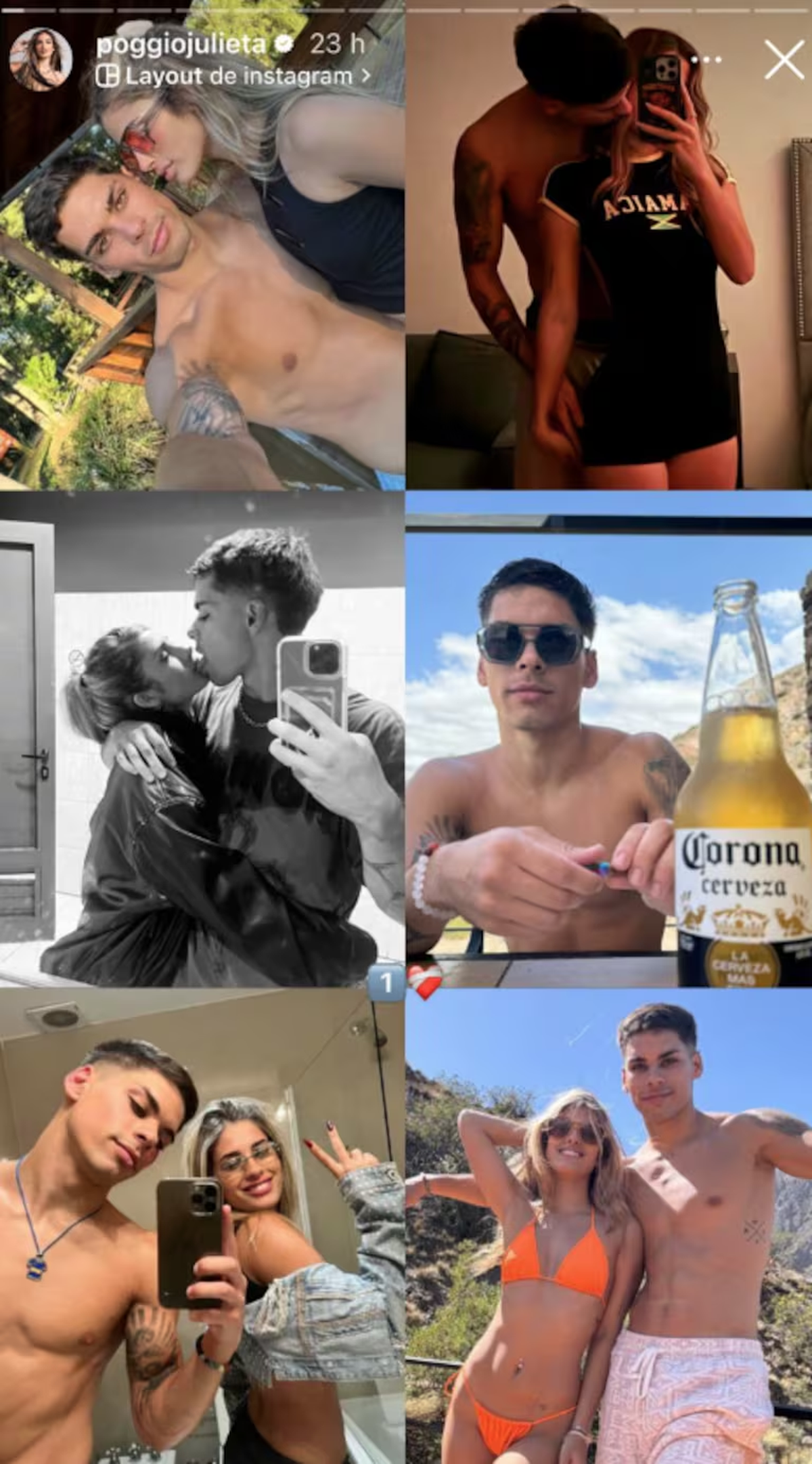 Julieta Poggio mostró un collage de fotos con su novio, Fabrizio Maida. Julieta Poggio mostró un collage de fotos con su novio, Fabrizio Maida.