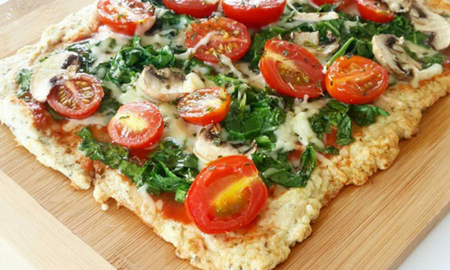 Receta de masa de pizza de pollo. Receta de masa de pizza de pollo.