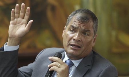 El expresidente de Ecuador, Rafael Correa. El expresidente de Ecuador, Rafael Correa.