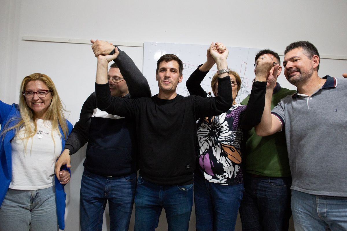 Festejos en el búnker de Leonardo Viotti, intendente electo de Rafaela. Festejos en el búnker de Leonardo Viotti, intendente electo de Rafaela.