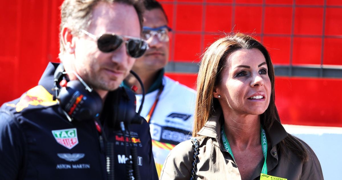 Sophie Kumpen junto a Christian Horner, actual jefe de Red Bull. Sophie Kumpen junto a Christian Horner, actual jefe de Red Bull.