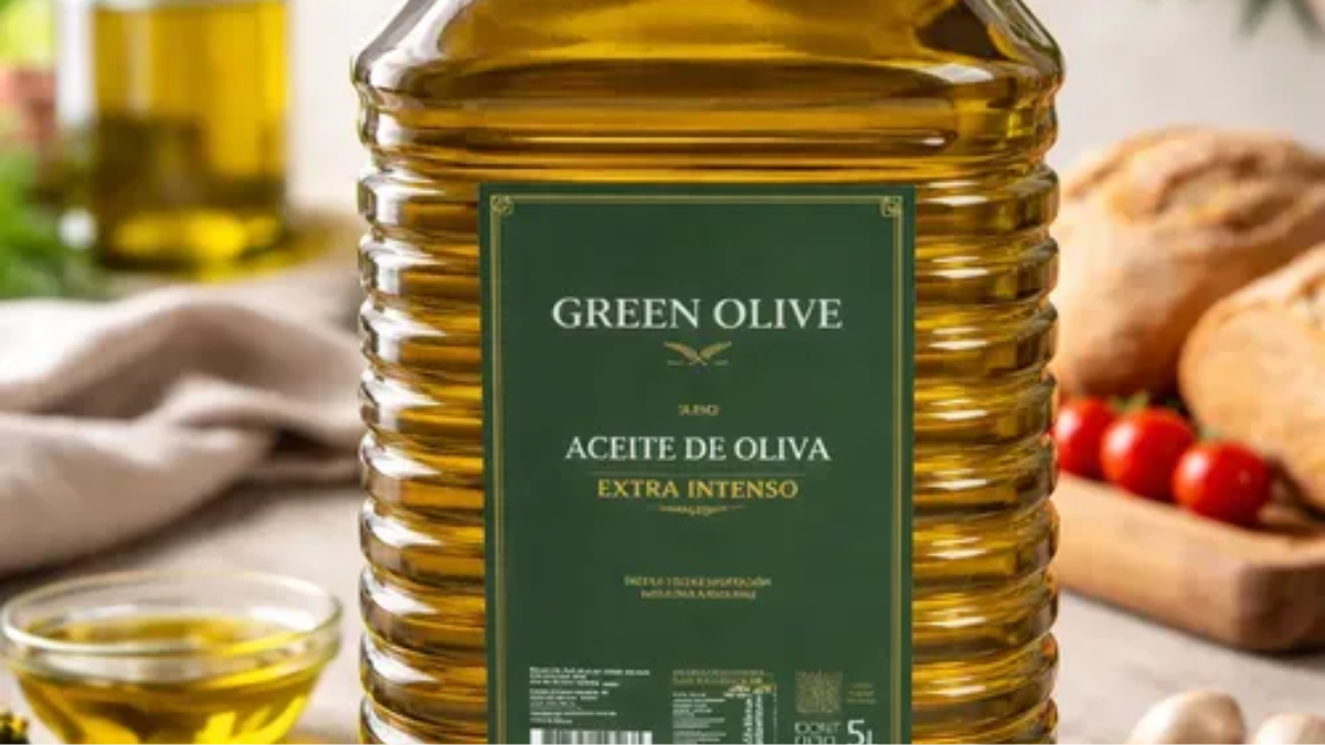 Aceite de oliva virgen extra, Blend Suave, marca Green Olive. Aceite de oliva virgen extra, Blend Suave, marca Green Olive.