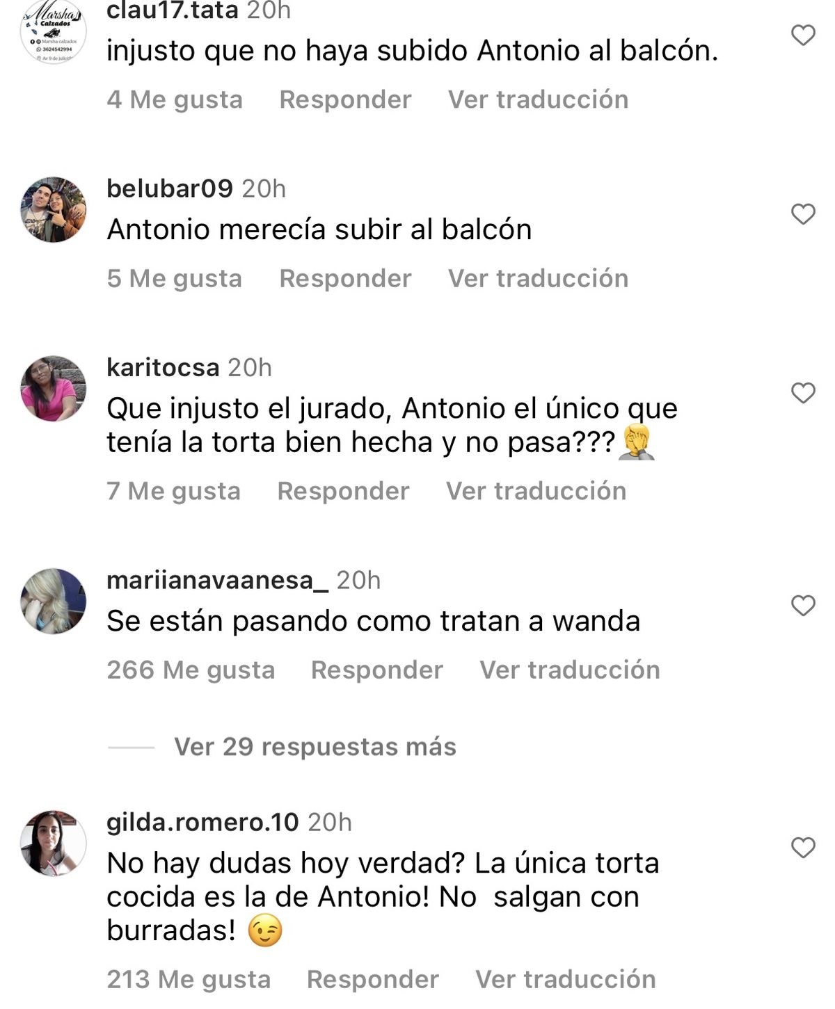 Los fans de Antonio López, de MasterChef, se expresaron a su favor en Instagram.