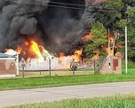 se incendio un galpon sobre ruta provincial 5: una persona fallecida y tres heridos se incendio un galpon sobre ruta provincial 5: una persona fallecida y tres heridos