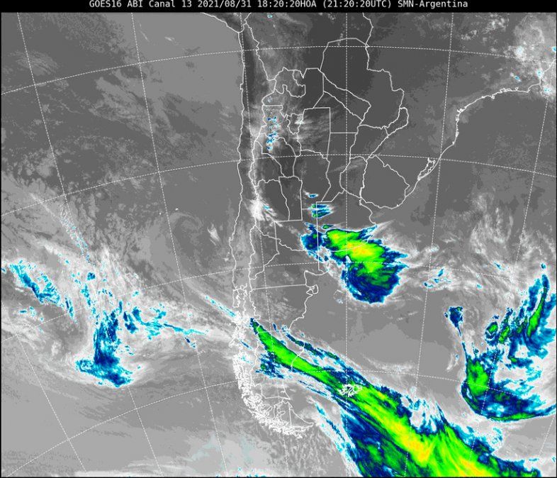 Las lluvias y tormentas se esperan principalmente desde la tarde de mañana miércoles, y se prolongarían hasta el mediodía del jueves.