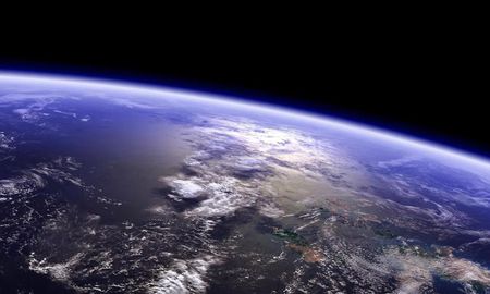 La Tierra desde la Estaci&oacute;n Espacial Internacional.