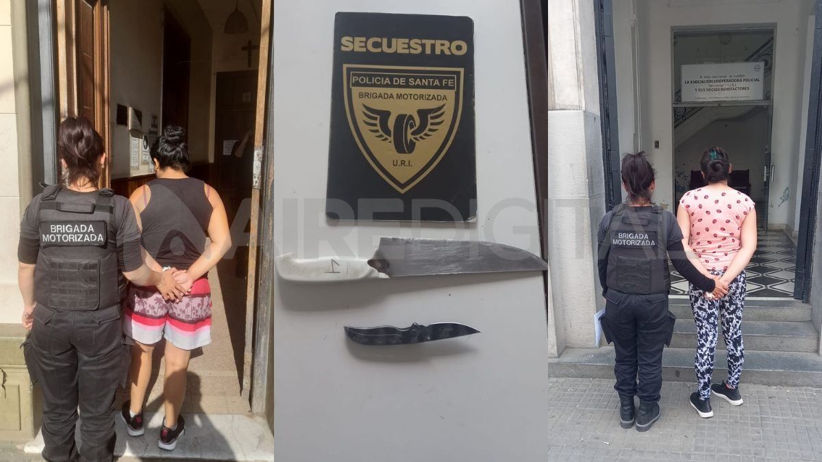 Dos mujeres se enfrentaron con armas blancas