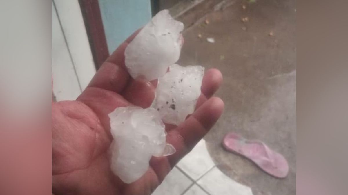 Granizo en la comuna de Gruttly norte. Granizo en la comuna de Gruttly norte.