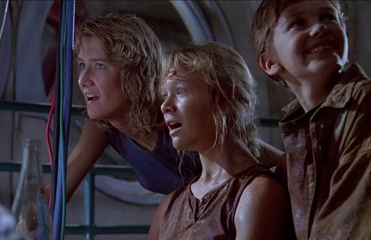Laura Dern, Ariana Richards y Joseph Mazzello en una escena de Jurassic Park, de 1993IMDB Laura Dern, Ariana Richards y Joseph Mazzello en una escena de Jurassic Park, de 1993IMDB