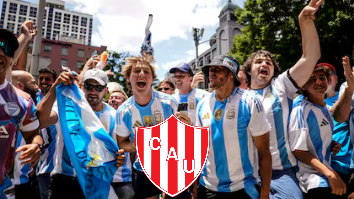 Santafesinos hinchas de Unión presentes en el debut de Argentina en la Copa América.
