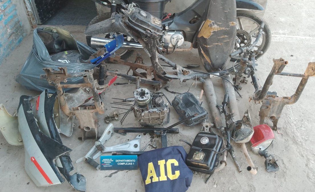 La investigación se inició a partir de la denuncia de motos robadas.&nbsp;