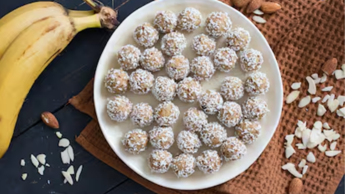 Trufas de avena y banana.