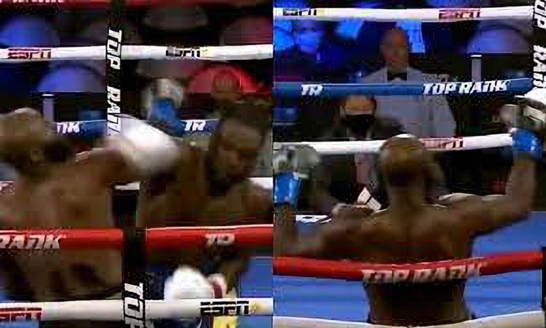 El video viral de un boxeador que noqueó a su oponente y este se desmayó parado.