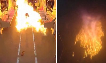 prendio fuego un vagon de tren en corea del sur tras perder un juicio y dejo 22 heridos: fue imputado