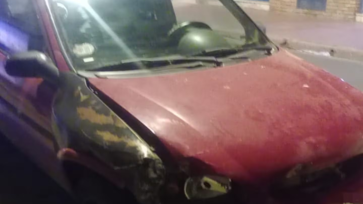 El vehículo del conductor que protagonizó el choque. El vehículo del conductor que protagonizó el choque.