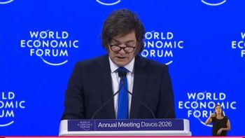 Javier Milei en Davos: 