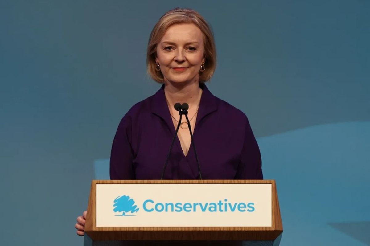 La nueva líder del Partido Conservador y primera ministra electa de Gran Bretaña, Liz Truss.