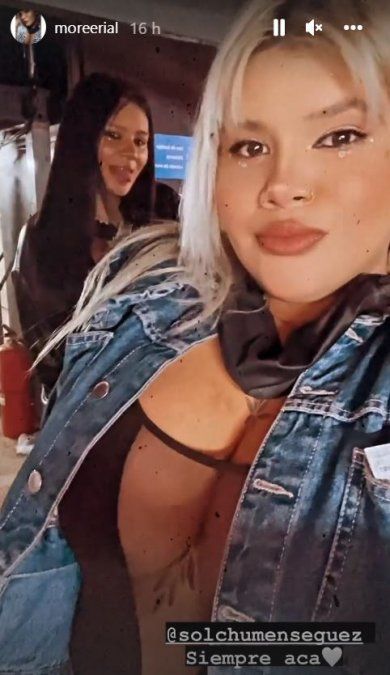 Morena Rial apostó a un body con transparencias.