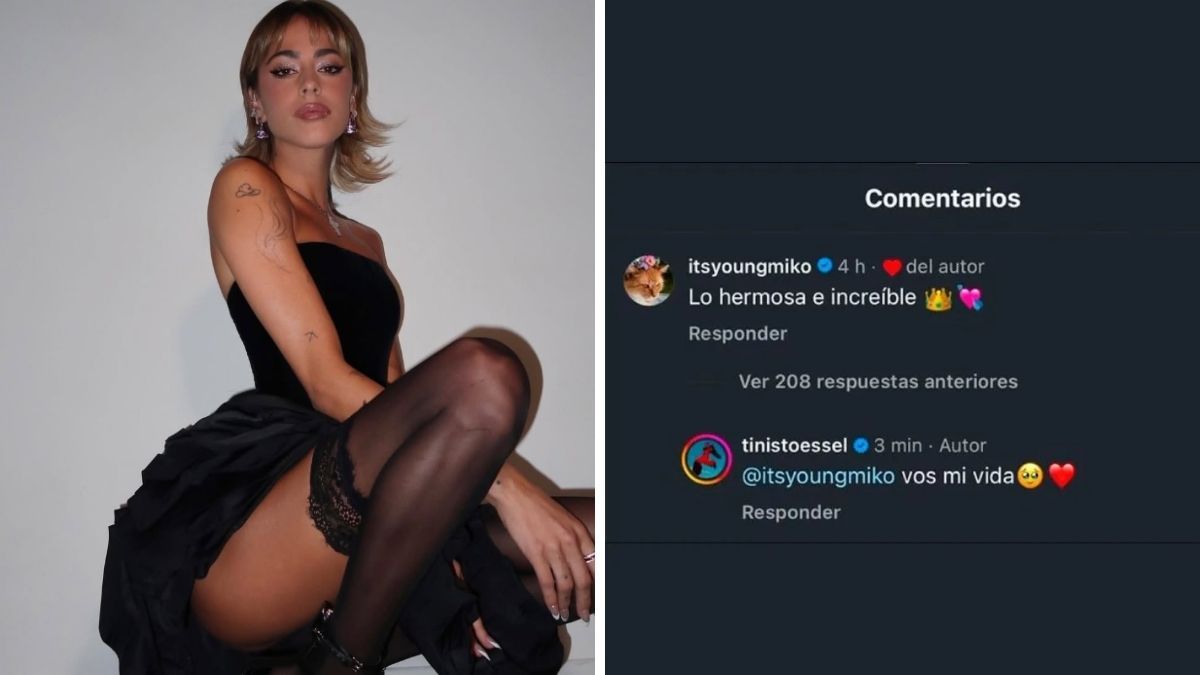El tierno ida y vuelta entre Tini Stoessel y Young Miko. El tierno ida y vuelta entre Tini Stoessel y Young Miko.