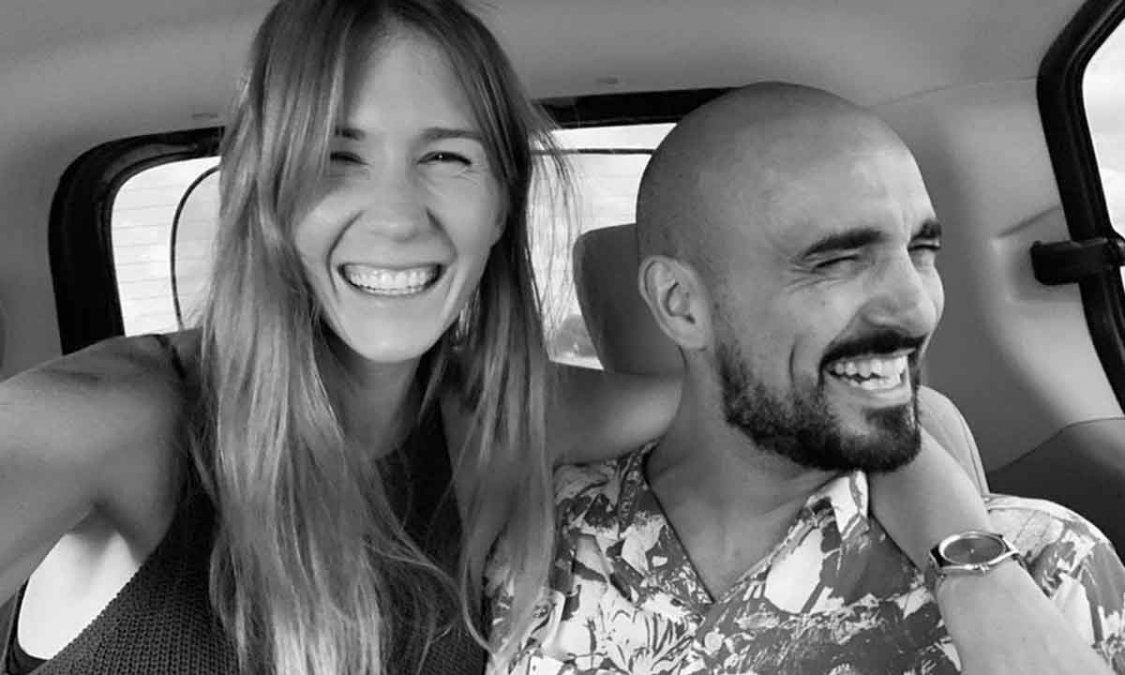 La flamante pareja.&nbsp;