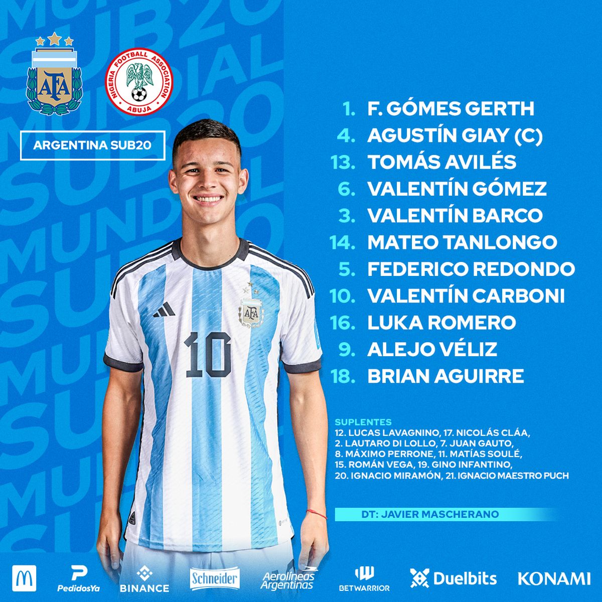 Selección Argentina vs. Nigeria, por el Mundial Sub 20 dónde verlo