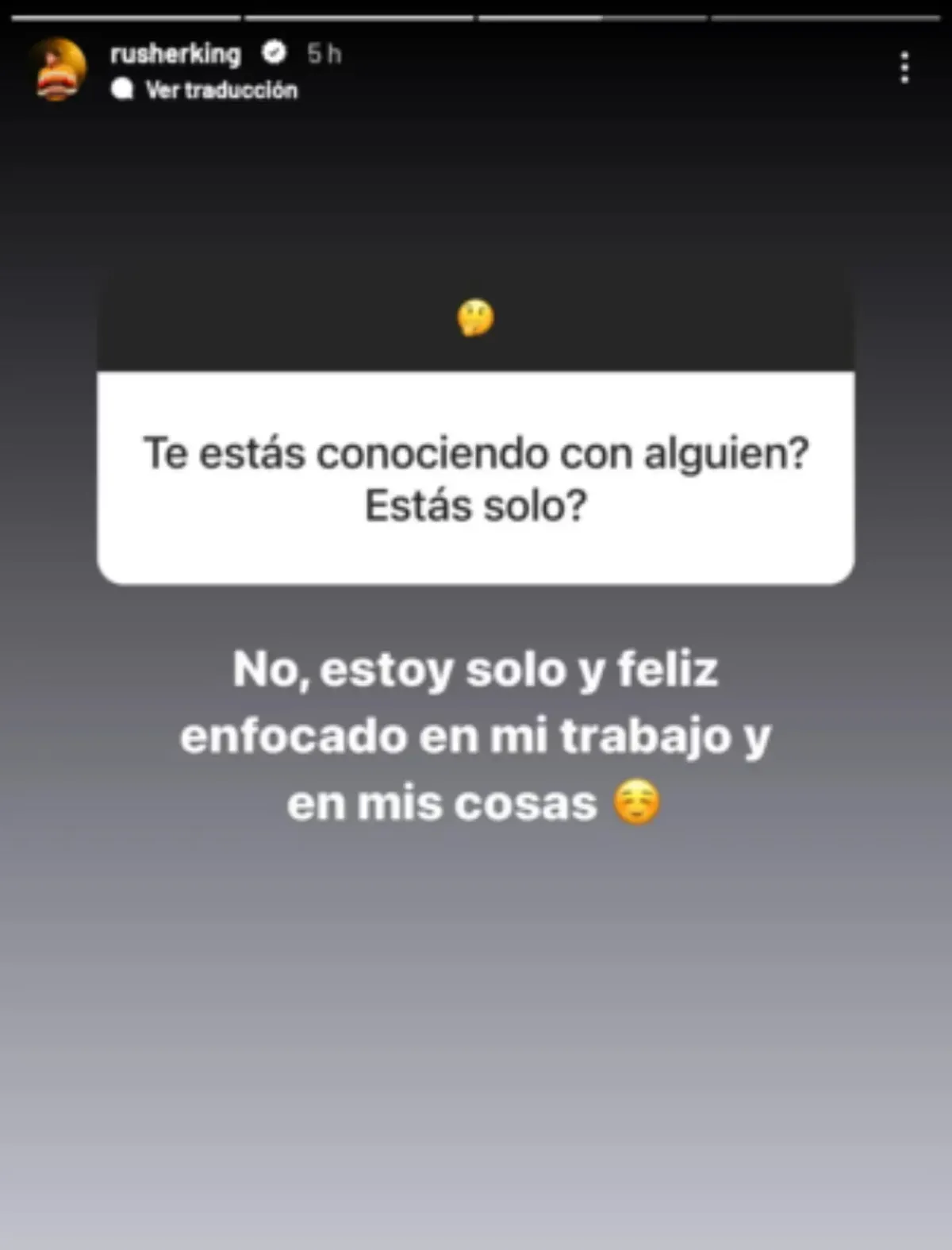 El llamativo presente sentimental de Rusherking tras superar a la China Suárez.