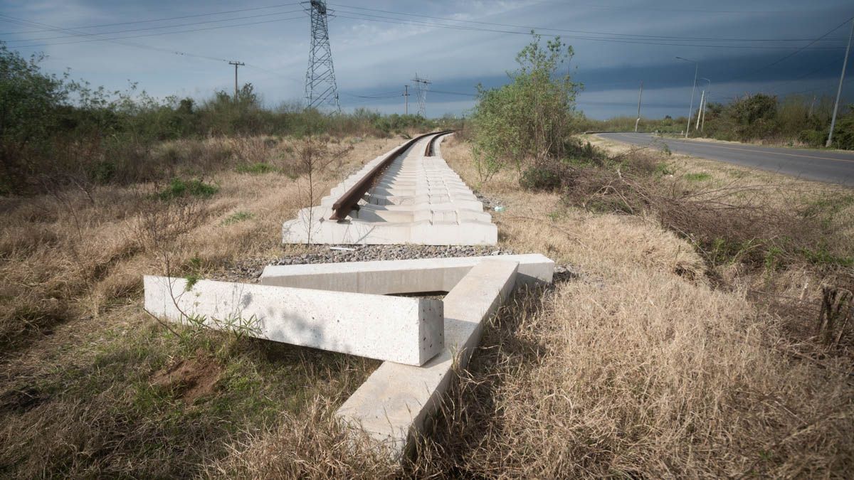 Así lucen las obras inconclusas del Plan Circunvalar en las afueras de la ciudad de Santa Fe.